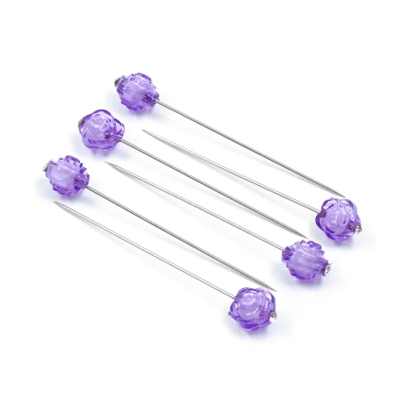 H17-L1361 Булавки для квилтинга с цветными бусинами, 6 шт/упак, Astra&Craft