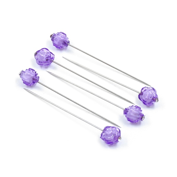 H17-L1361 Булавки для квилтинга с цветными бусинами, 6 шт/упак, Astra&Craft