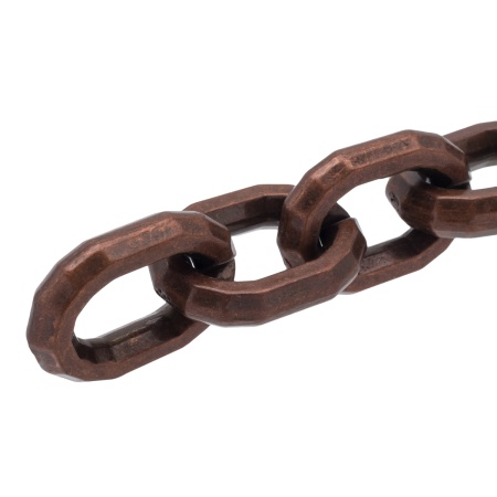 5126 Цепь, 10см, размер звена 26х18мм (медь)