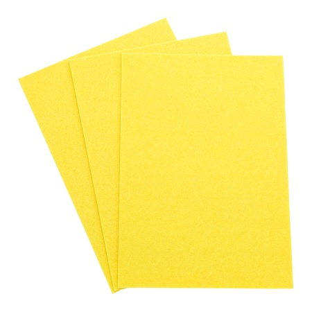 Фетр листовой жесткий, 3.0мм, 20х30см, 3шт/упак Astra&Craft (AF830 ярко-желтый)