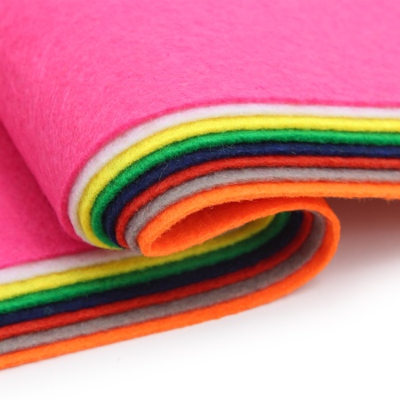 Фетр листовой мягкий ассорти, 1.0мм, 20х30см, 8шт/упак, Astra&Craft (5)