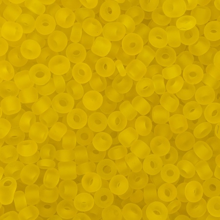 Бисер, (стекло), 11/0, упак./20 гр., Astra&Craft (М10 желтый/прозрачный, матовый)