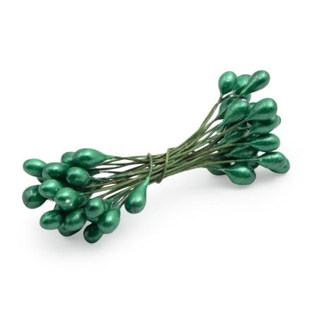 AR561 Тычинки для искусственных цветов 0,5*6см, вес 10гр. (9 т.зеленый)