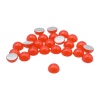 Полубусины пластиковые, 'желейные', полупрозрачные в цвете, 8мм, 25шт/упак, Astra&Craft (J27 грязно-оранжевый)