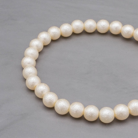 (7733194)Бусины хлопковый жемчуг, 8мм, 500гр. Astra&Craft (ZE055 натуральный)