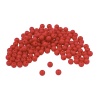 Бусины пластиковые, глянцевые, цветные, круглые, 6мм, 15гр, 130(+/-10)шт/упак, Astra&Craft (37# красный)
