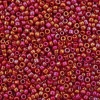 Бисер, (стекло), 11/0, упак./20 гр., Astra&Craft (405 красный/непрозр.радужный)