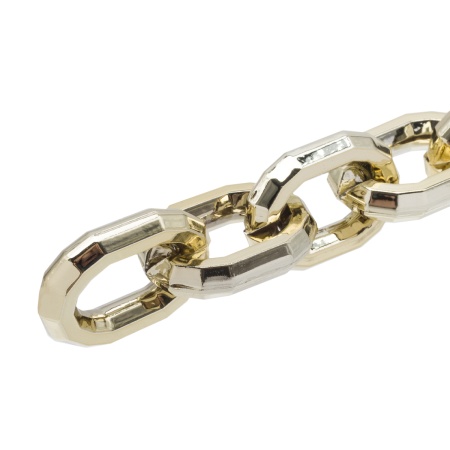 5126 Цепь, 10см, размер звена 26х18мм (золото)