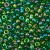 Бисер, (стекло), 11/0, упак./20 гр., Astra&Craft (167B зеленый/прозр.радужный)