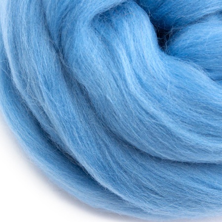 Шерсть для валяния полутонкая, 50 гр., Astra&Craft (015 голубой)