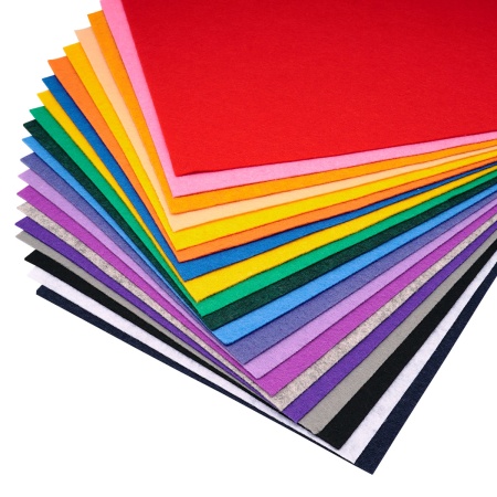 Фетр листовой мягкий ассорти, 1.0мм, 20х30см, 20шт/упак Astra&Craft