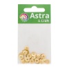 4AR203 Шапочка для бусин, 7(+/-1)мм, 50шт/упак, Astra&Craft (Золото)