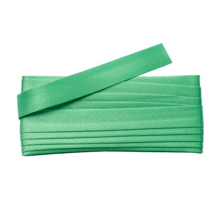 Косая бейка атласная 1,5см*5м 0000-1534 (6093 молодая зелень)