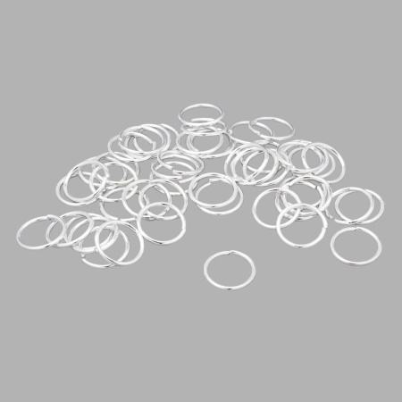 4AR247/248/249 Кольцо соединительное 0,9*10мм, 50шт/упак, Astra&Craft (Серебро)