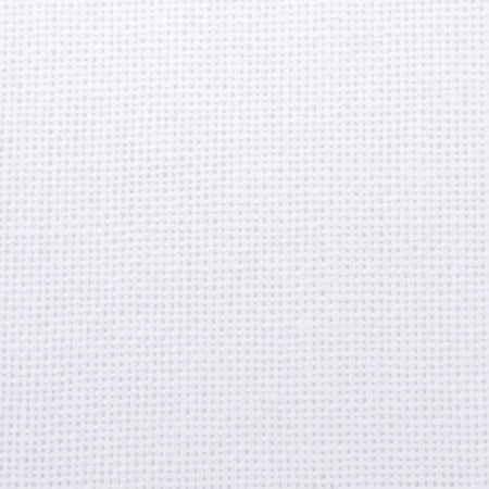 7845(8025) Ткань для вышивания равномерка, цвет белый, 30ct, 50% п/э, 50% хлопок, 1,47м*5м
