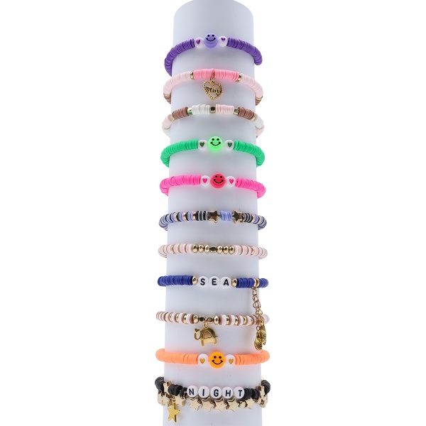 Набор из бусин хейши (плоских), ассорти пластиковых бусин и фурнитуры для бижутерии, Astra&Craft