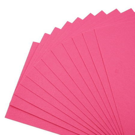 Фетр листовой жесткий, 1.0мм, 20х30см, 12шт/упак Astra&Craft (AF814 ярко-розовый)