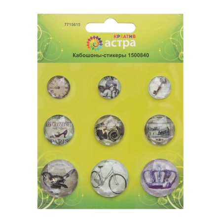 1500840 Кабошоны-стикеры, упак./9 шт., Astra&Craft