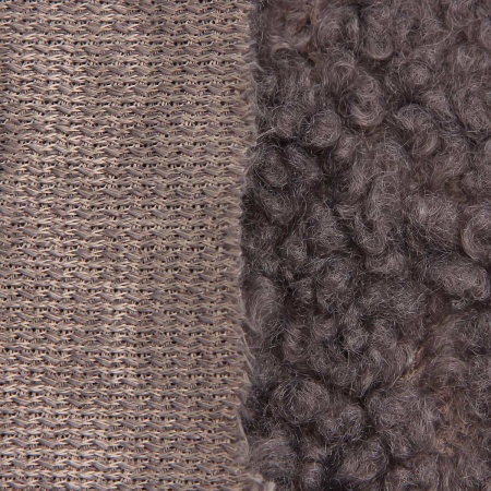 Мех искусственный кудрявый трикотаж 50х50 см (9 серый)