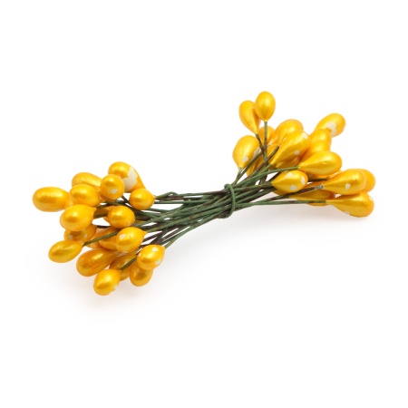 AR561 Тычинки для искусственных цветов 0,5*6см, вес 10гр. (3 оранжевый)