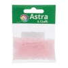 Бисер, (стекло), 11/0, упак./20 гр., Astra&Craft (2221 св. розовый/прозрачный с цветным центром, глянцевый)