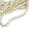 Бусины стеклянные на нитке, 10 мм, длина 40 см, Astra&Craft (SA-06 жемчужный)
