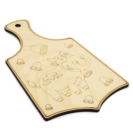 L-1405 Деревянная заготовка доска ' Бычок и колокольчики ' 26,5*16*0,6см Astra&Craft