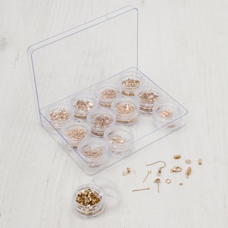 66969 Набор фурнитуры для изготовления бижутерии, золото Astra&Craft