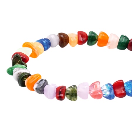 2344 Бусины пластиковые, акрил, прозрач. в цвете, галтовка, 2*6мм, 50гр Astra&Craft (ad000 микс цвета)