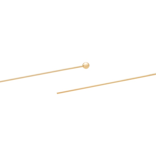 FIN2274 Штифты с круглой головкой, 0,5*50mm, 50 (+/-5)шт/упак, Astra&Craft (золото)