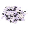 Бусины плоские из полимерной глины 6мм 20г, Astra&Craft (B33 белый, черный, светло-сиреневый микс)