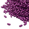 4AR293/294 Бусины пластиковые, 'жемчуг', цветные, рис, 3*6мм, 15гр, Astra&Craft (темно-сиреневый)