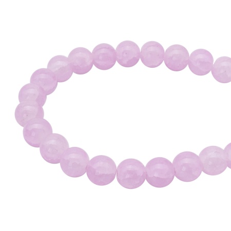 1301132 Бусины стеклянные 'Нефритовое кракле' 10мм, упак/20шт., Astra&Craft (6 лиловый)