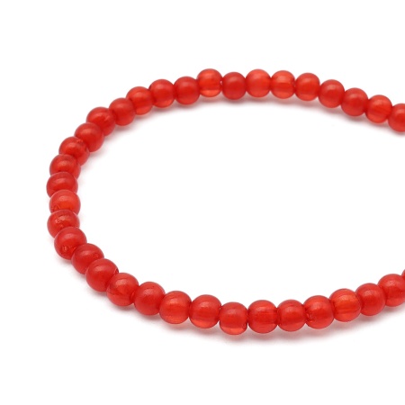 (7728459) Бусины полупрозрачные 2004 пластик, 4мм, 500гр. (AD049 красный)