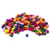 4AR398 Бусины деревянные, цветной микс, круглые, 6мм, 18гр, 250шт/упак, Astra&Craft (Яркий микс)