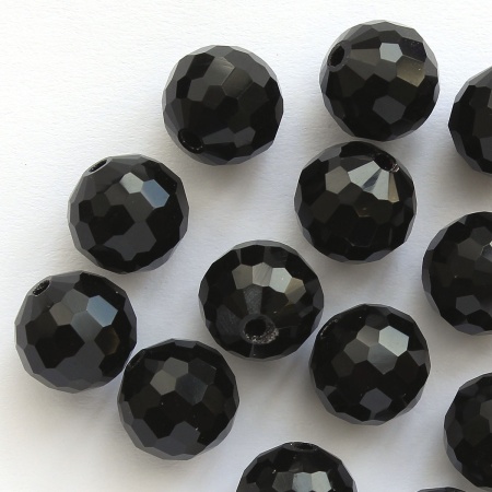 Z-490 Бусины стеклянные, 10 мм, упак./16 шт., Astra&Craft (801 черный)