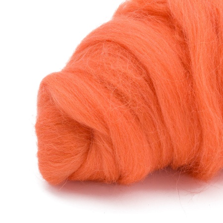 Шерсть для валяния полутонкая, 50 гр., Astra&Craft (035 оранжевый)