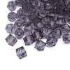 Бусины пластиковые, акрил, прозрач. в цвете, граненый куб, 10мм, 50гр, Astra&Craft (MG.3245-20 серый)