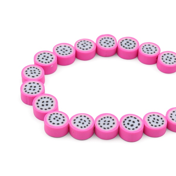 ZZ1409 Бусины из полимерной глины 'Драконий фрукт', 50 (+/- 3)шт/упак, Astra&Craft