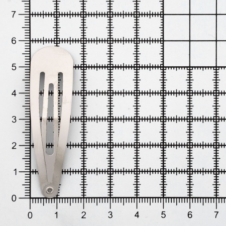 2AR23206 Заготовка для заколки клик-клак 6см, никель, 20шт/упак, Astra&Craft