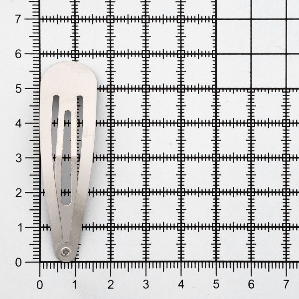 2AR23206 Заготовка для заколки клик-клак 6см, никель, 20шт/упак, Astra&Craft