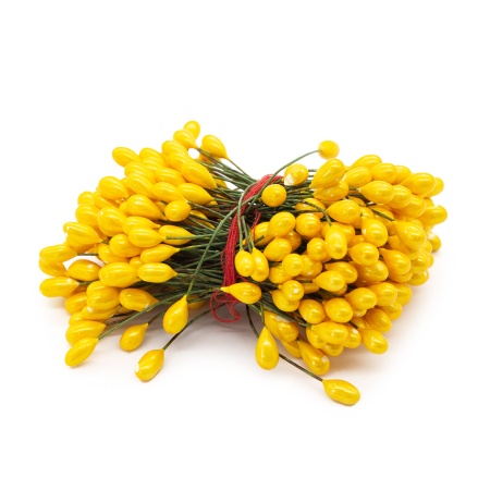 AR561 Тычинки для искусственных цветов 0,5*6см (вес 50гр +/-3 гр) 125шт/упак (3 оранжевый)