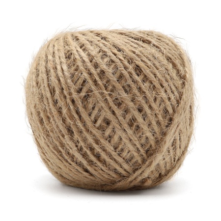 76288 Шпагат джутовый 2-х ниточный 560 текс, кач. СВ, 0,6мм*50 м, 28 гр (+/- 5 гр), цв. натуральный