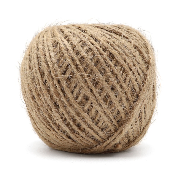 76288 Шпагат джутовый 2-х ниточный 560 текс, кач. СВ, 0,6мм*50 м, 28 гр (+/- 5 гр), цв. натуральный