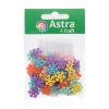 4770 Бусины пластиковые, микс цвета, снежинки, 14*2мм, 15гр., Astra&Craft