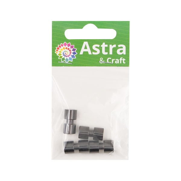 Утяжелитель металлический для плетения шнура, цв. черный никель, 15*8мм, 4 шт, Astra&Craft