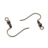 OTH1522 Основа 'Крючок с бусиной', 18мм, 4шт/уп (латунь)