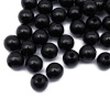 Бусины пластиковые, 'жемчуг', цветные, круглые, 10мм, 25гр, Astra&Craft (MH.КР.10.002.02 черный)