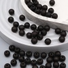 2008 Бусины пластиковые, полупроз., матовые цвет., круглые, 8мм, 20гр,70(+/-5)шт/упак, Astra&Craft (034 черный)