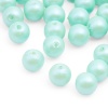 Бусины пластиковые, 'жемчуг' с покрытием АВ, цветные, круглые, 8мм, 25гр, Astra&Craft (16 мята)